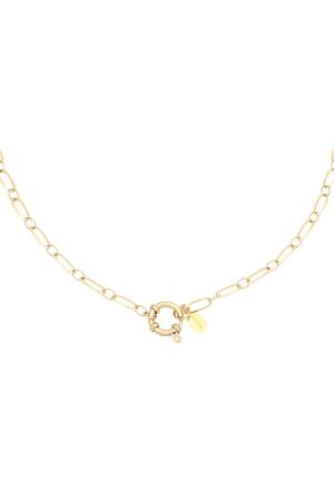 Necklace Chain Cora Gold Stainless Steel h5 